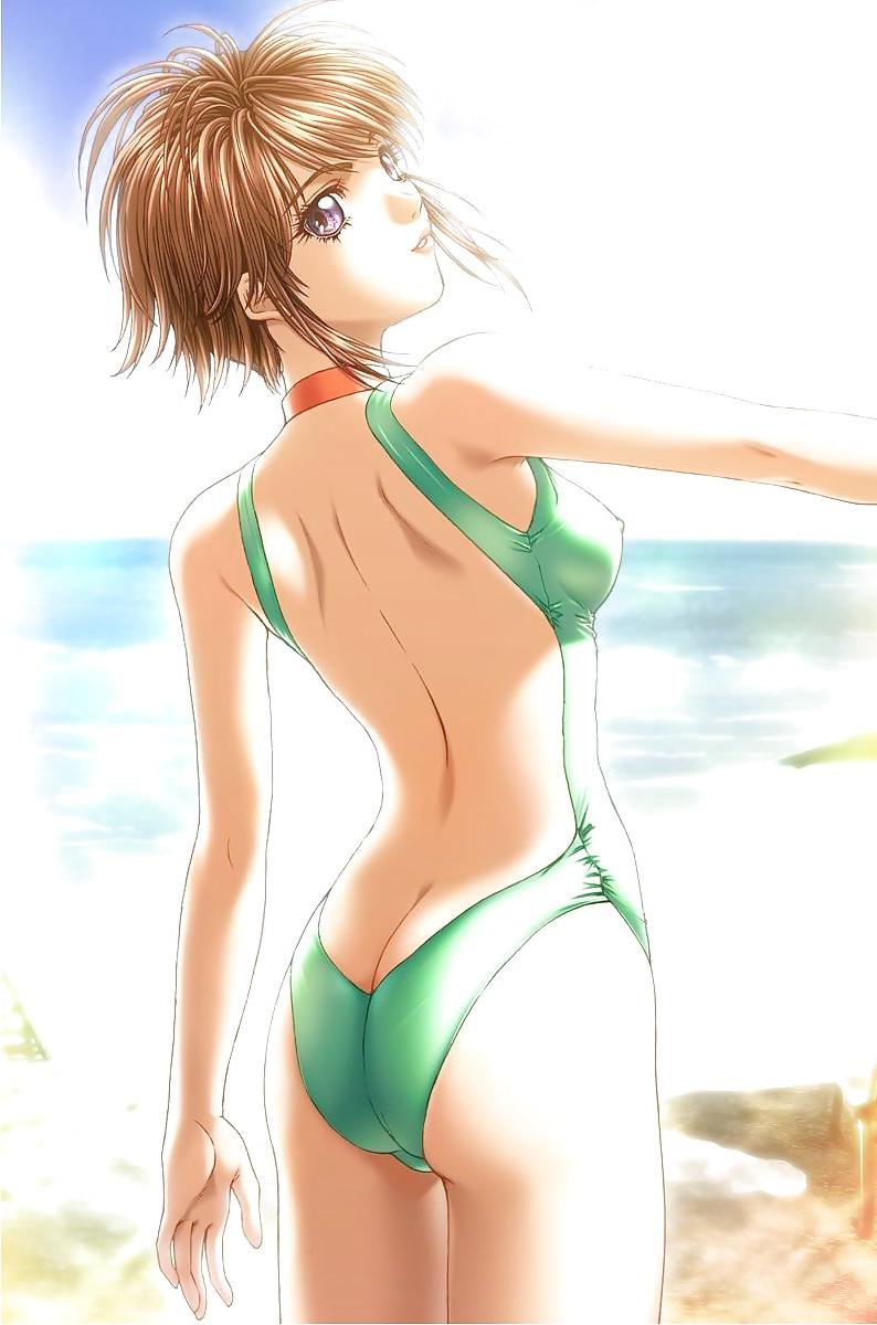 25P Anime-Manga-Hentai Images Vol 7: Swimsuits.