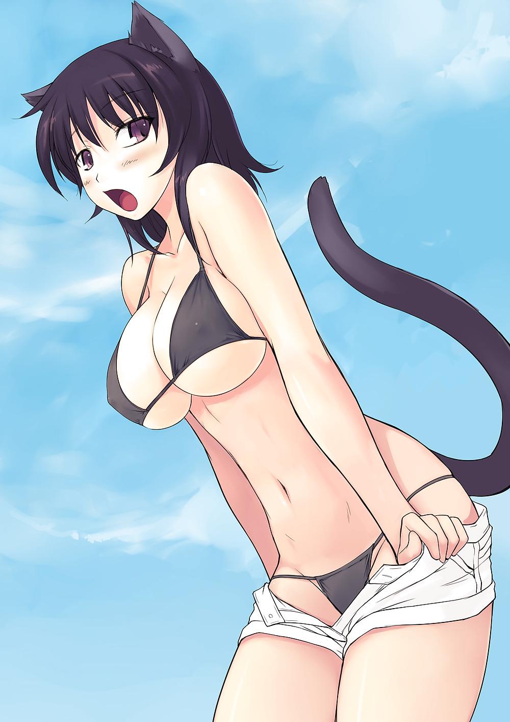 25P Anime-Manga-Hentai Images Vol 7: Swimsuits.