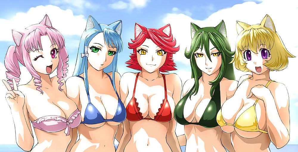 25P Anime-Manga-Hentai Images Vol 7: Swimsuits.