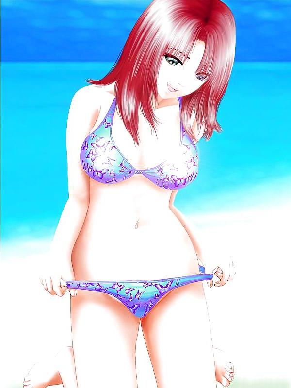 25P Anime-Manga-Hentai Images Vol 7: Swimsuits.
