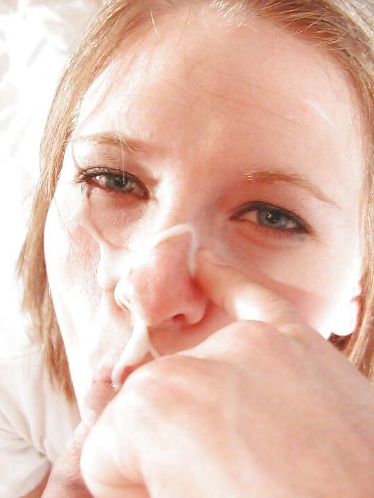 16P Blond Brittney loves a facial