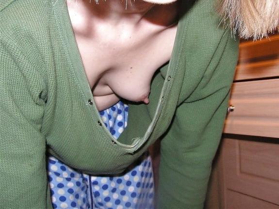 25P Oops, no bra #11