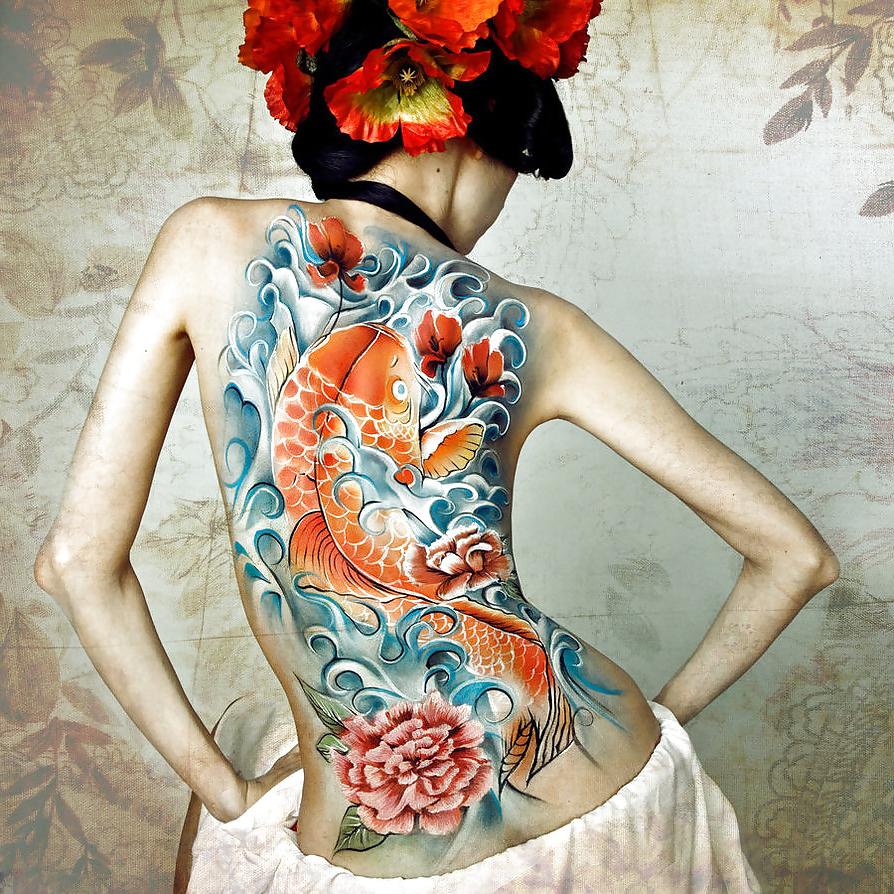 25P Traditional Japanese Tattoos On Women