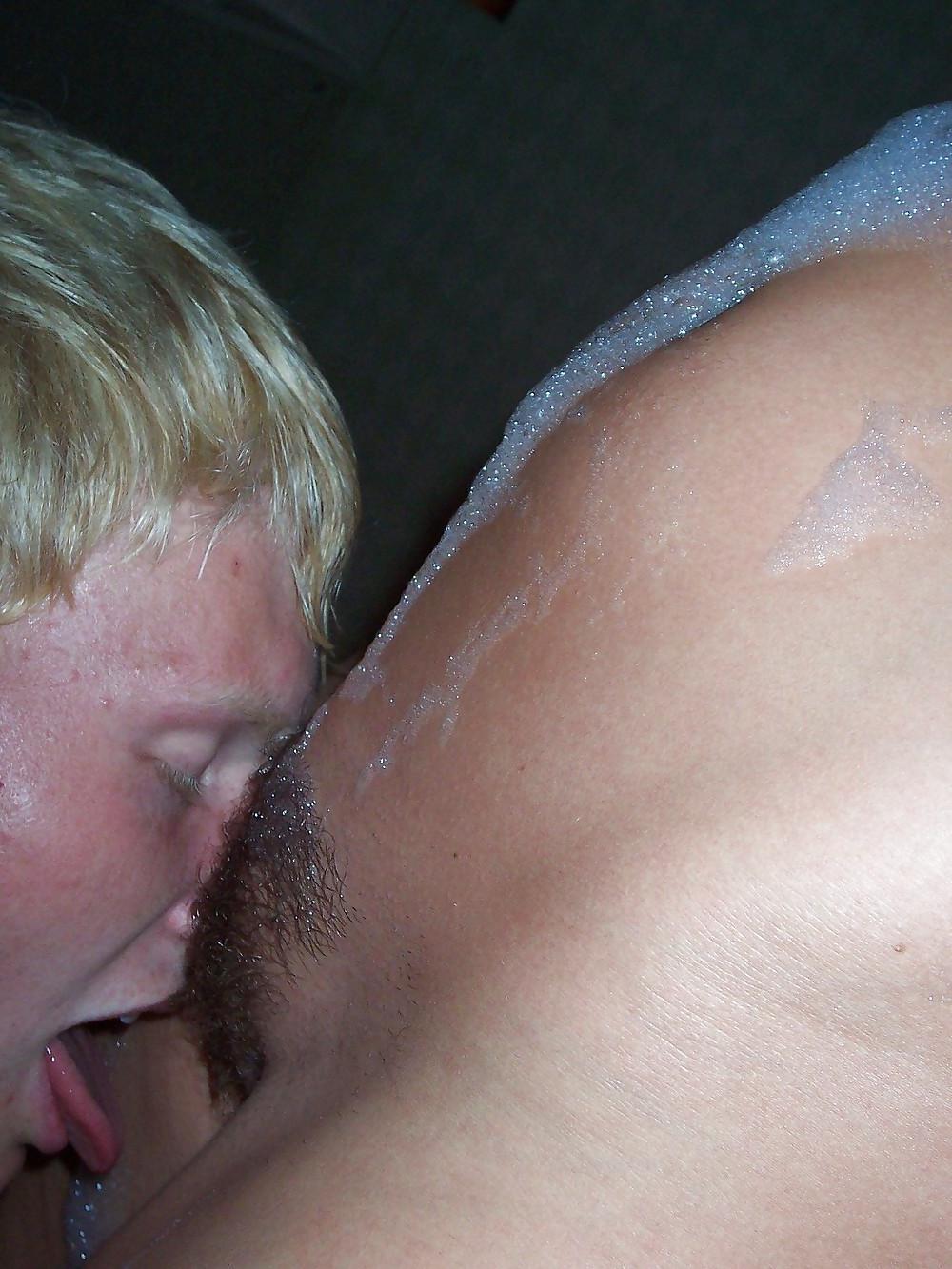 25P Couple having fun in the bath