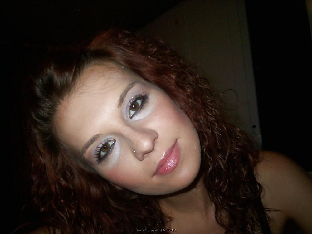 17P Curly Haired red brunette