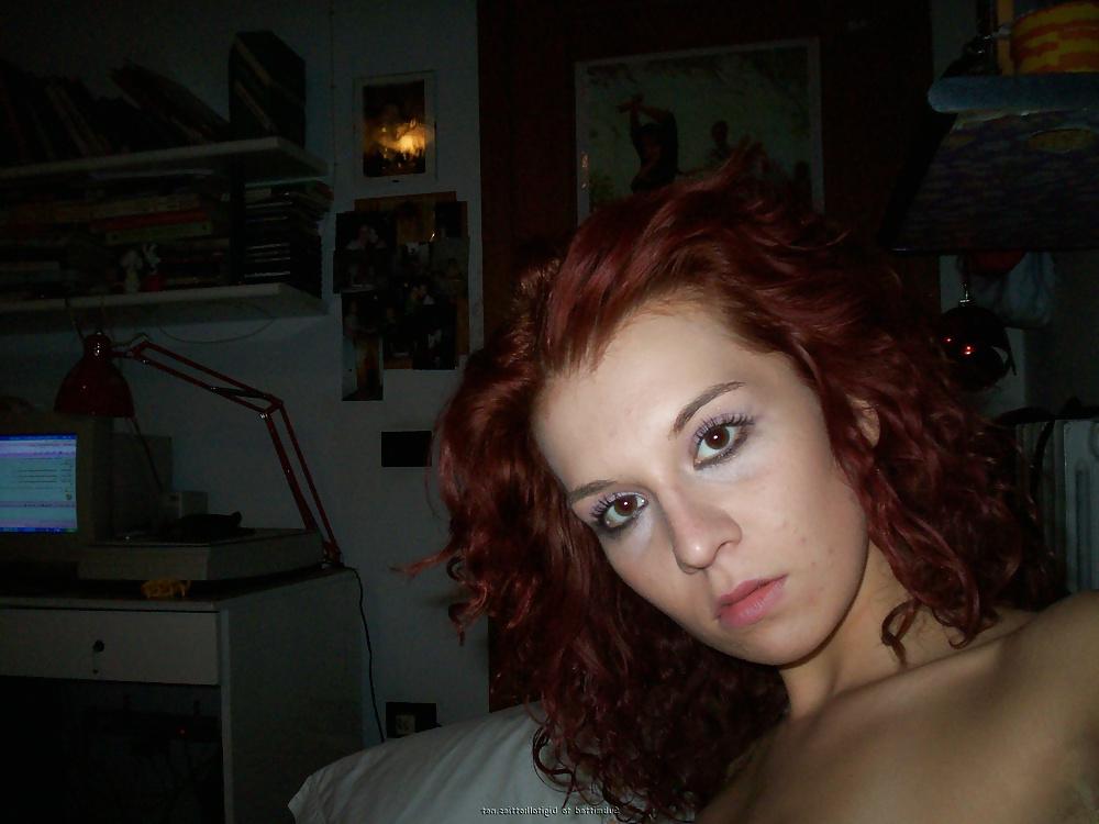 17P Curly Haired red brunette