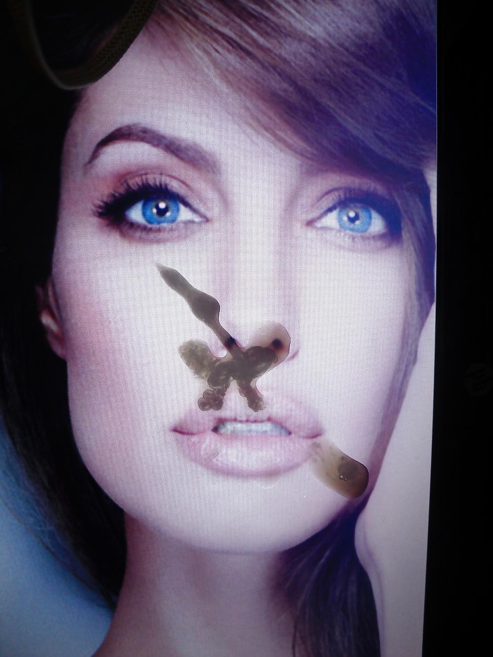 7P Cum on angelina jolie