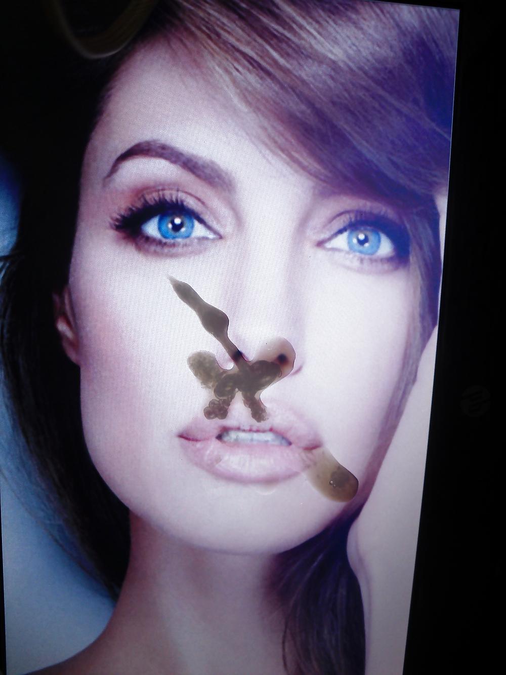 7P Cum on angelina jolie