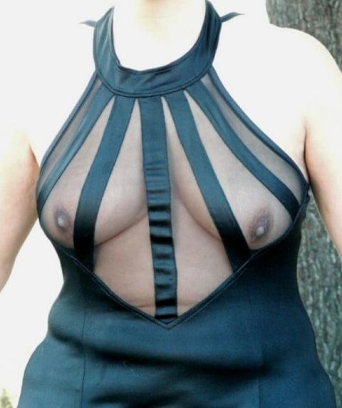 20P see through no bra - transparence 55