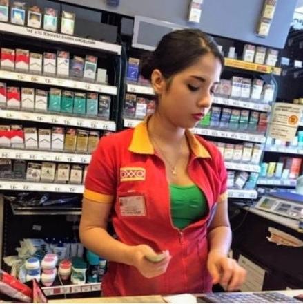 24P SDRUWS2 - MEXICAN BRUNETTE COUNTER CLERK LEAKED NUDE PICS