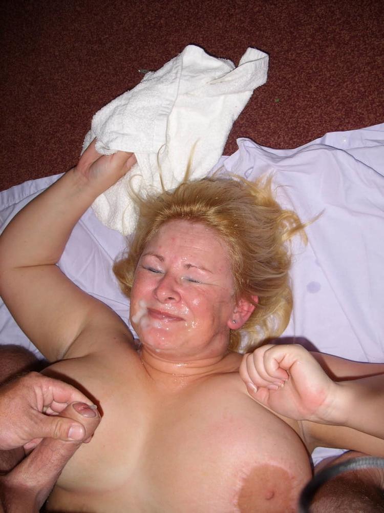 25P BBW Mature Big Tits Facial 3