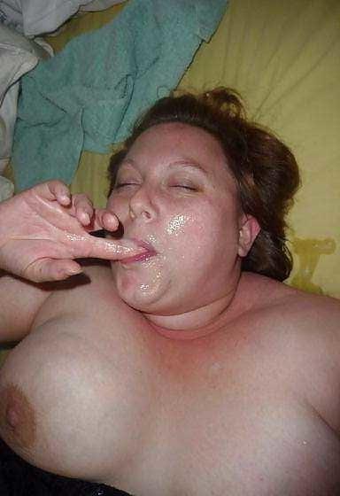 25P BBW Mature Big Tits Facial 3
