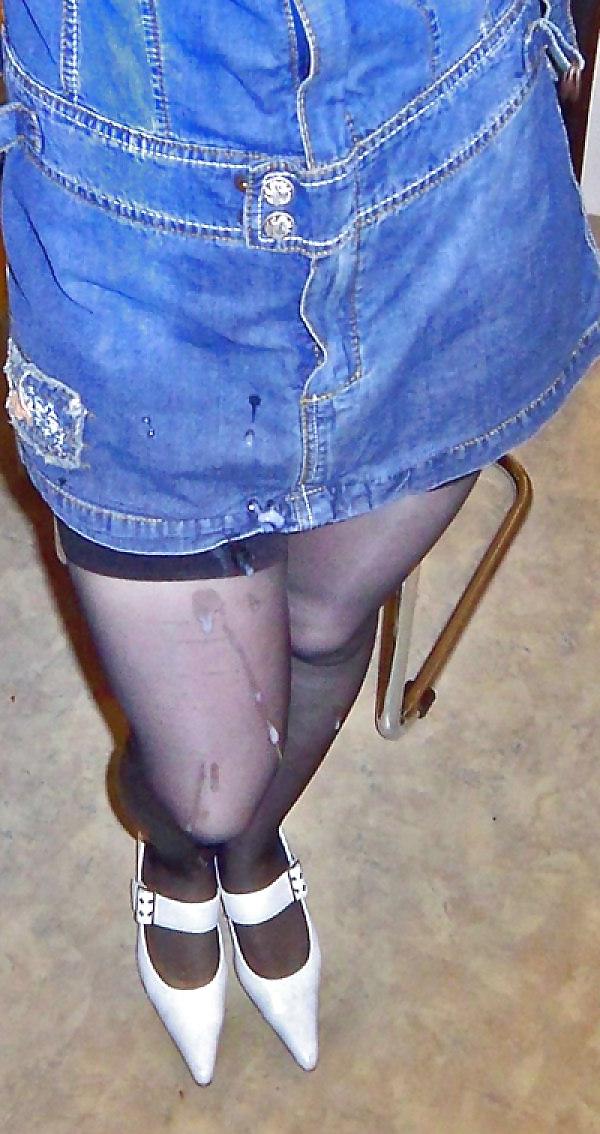 21P Cum on clothes