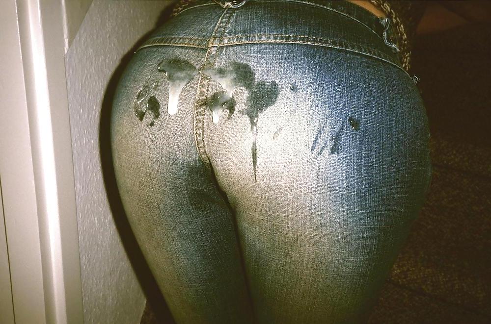 21P Cum on clothes
