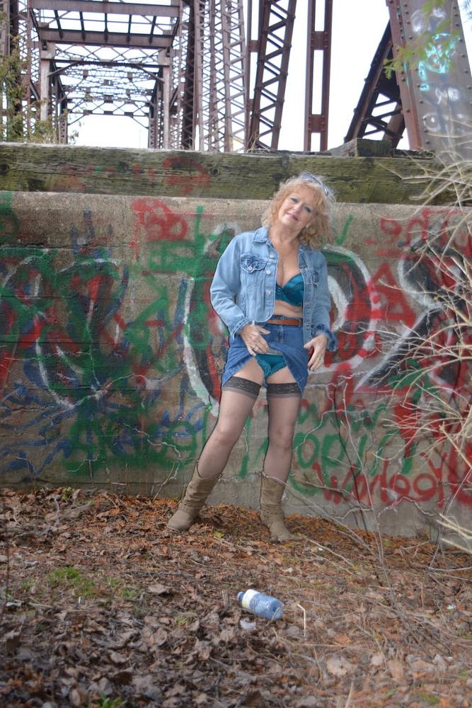 25P Country Time with Blue Bra and Panty set #4