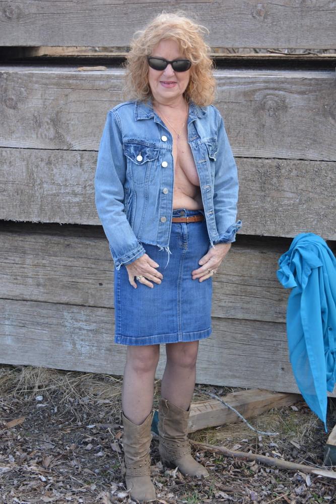 25P Country Time with Blue Bra and Panty set #4