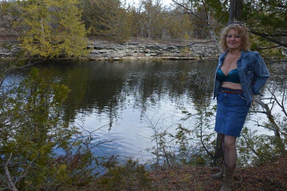 25P Country Time with Blue Bra and Panty set #4