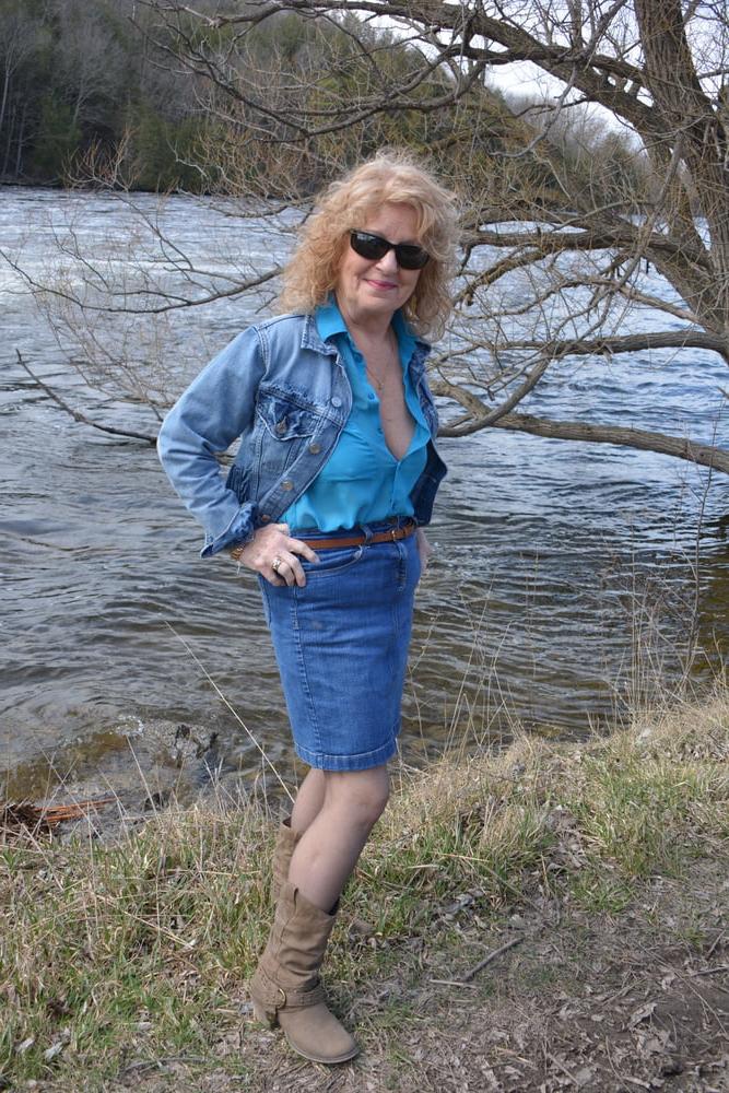 20P Country time Blue Bra and Panty Set #3