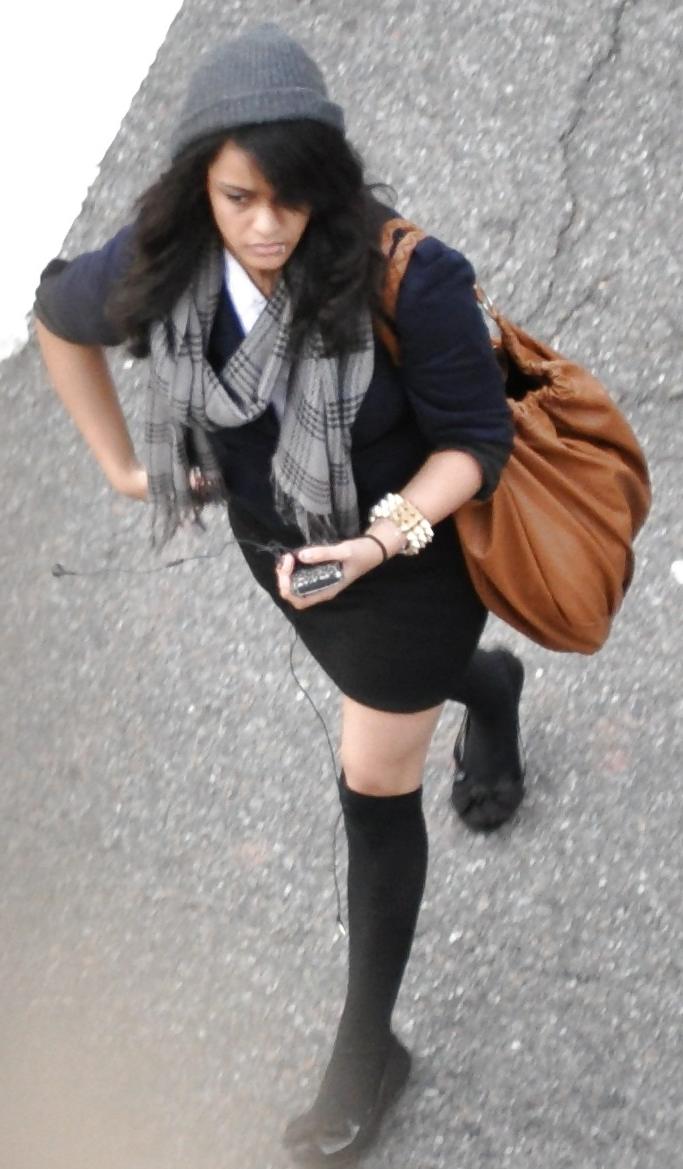 7P Harlem Girls in the Heat 458 New York  Miniskirt Pierced