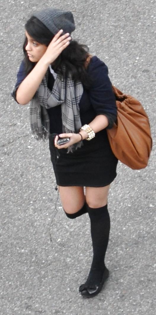 7P Harlem Girls in the Heat 458 New York  Miniskirt Pierced