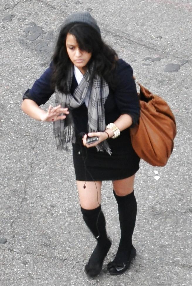 7P Harlem Girls in the Heat 458 New York  Miniskirt Pierced