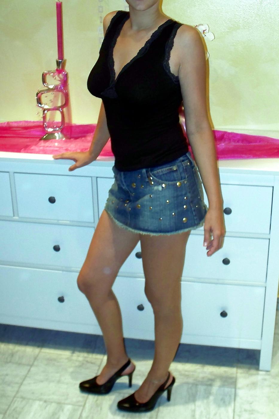 16P Ehestute barbara - denim miniskirt