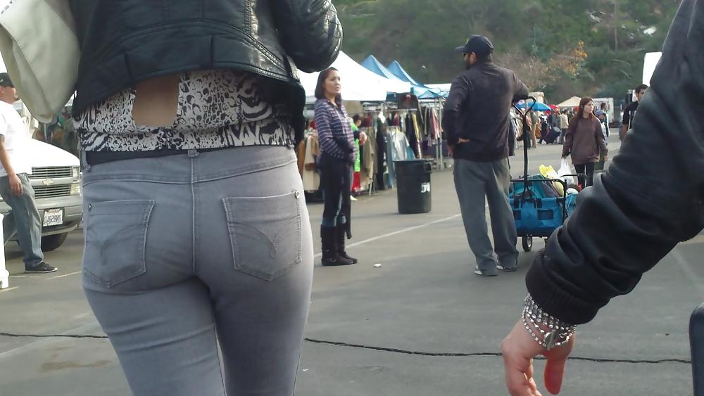 25P Ass & butts smooth teen cheeks in jeans 