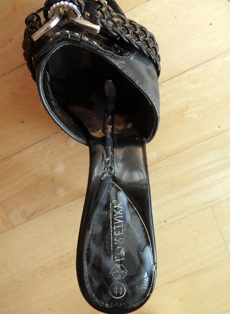 12P my wife's mules left in the bathroom