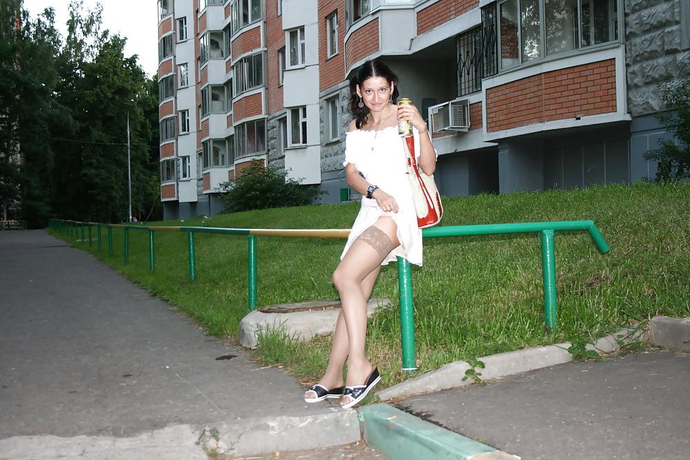 25P Russian Teen Upskirt Public
