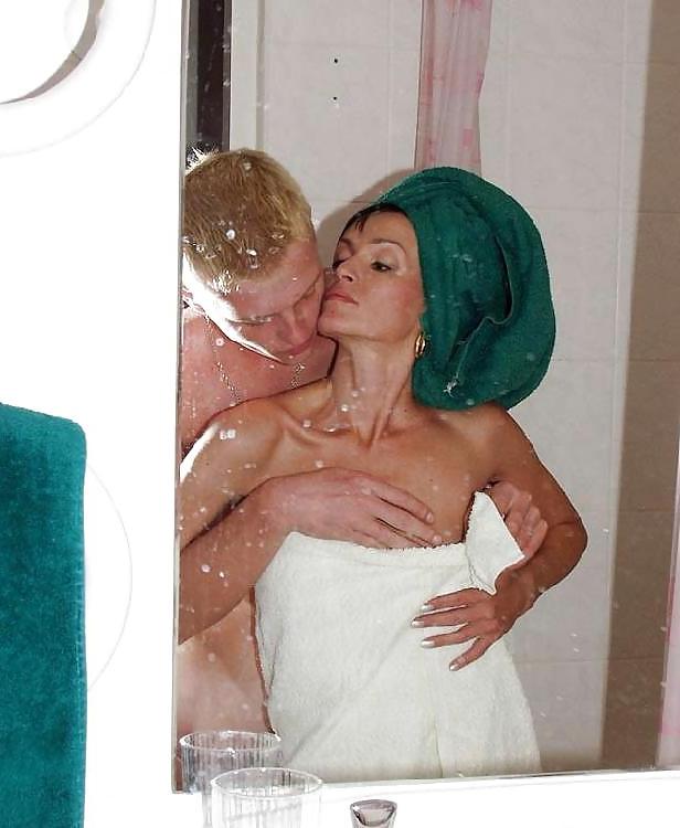 15P Mature fucking with young guy in bathroom