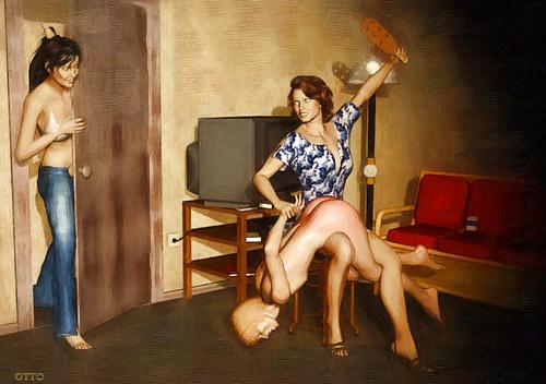 17P Spanking , art and comics