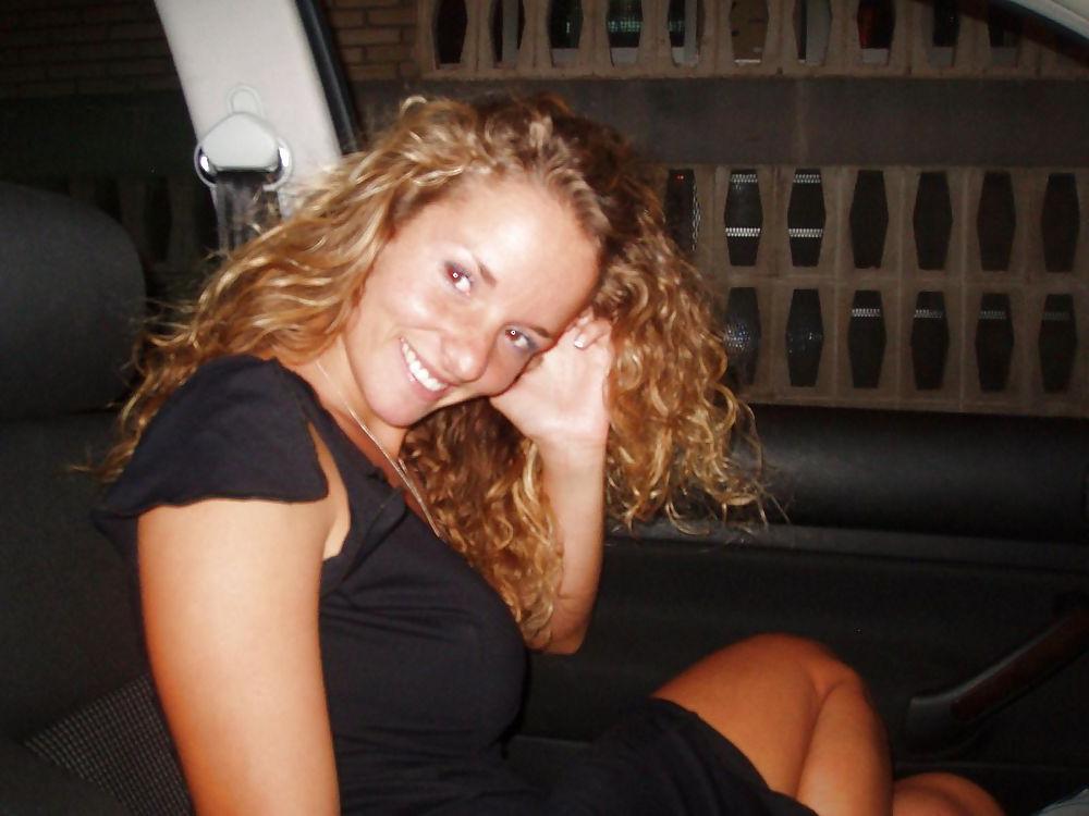 11P Curly mature at the beach 