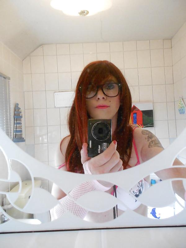 18P Pretty lil me in the bathroom