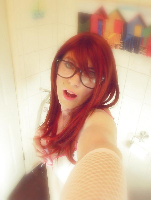 18P Pretty lil me in the bathroom