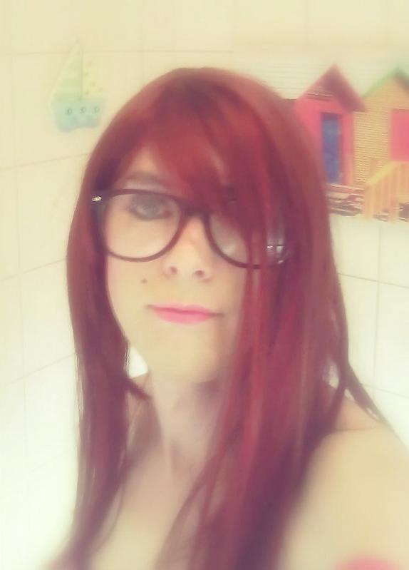 18P Pretty lil me in the bathroom