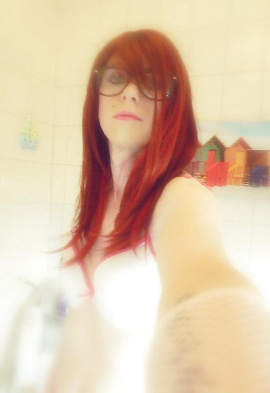18P Pretty lil me in the bathroom