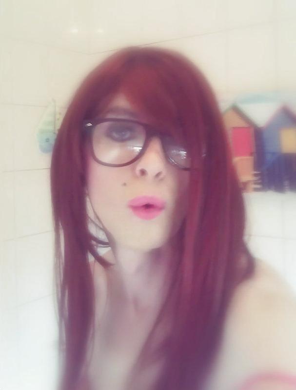 18P Pretty lil me in the bathroom