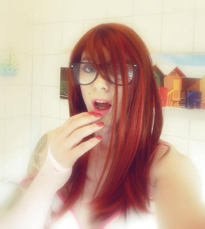 18P Pretty lil me in the bathroom