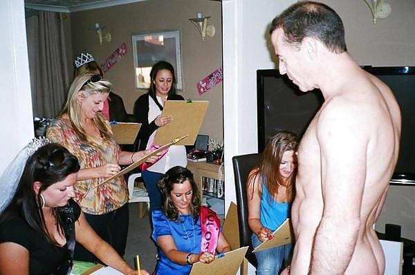 16P Women and cock 11 - Real CFNM  party (art class)