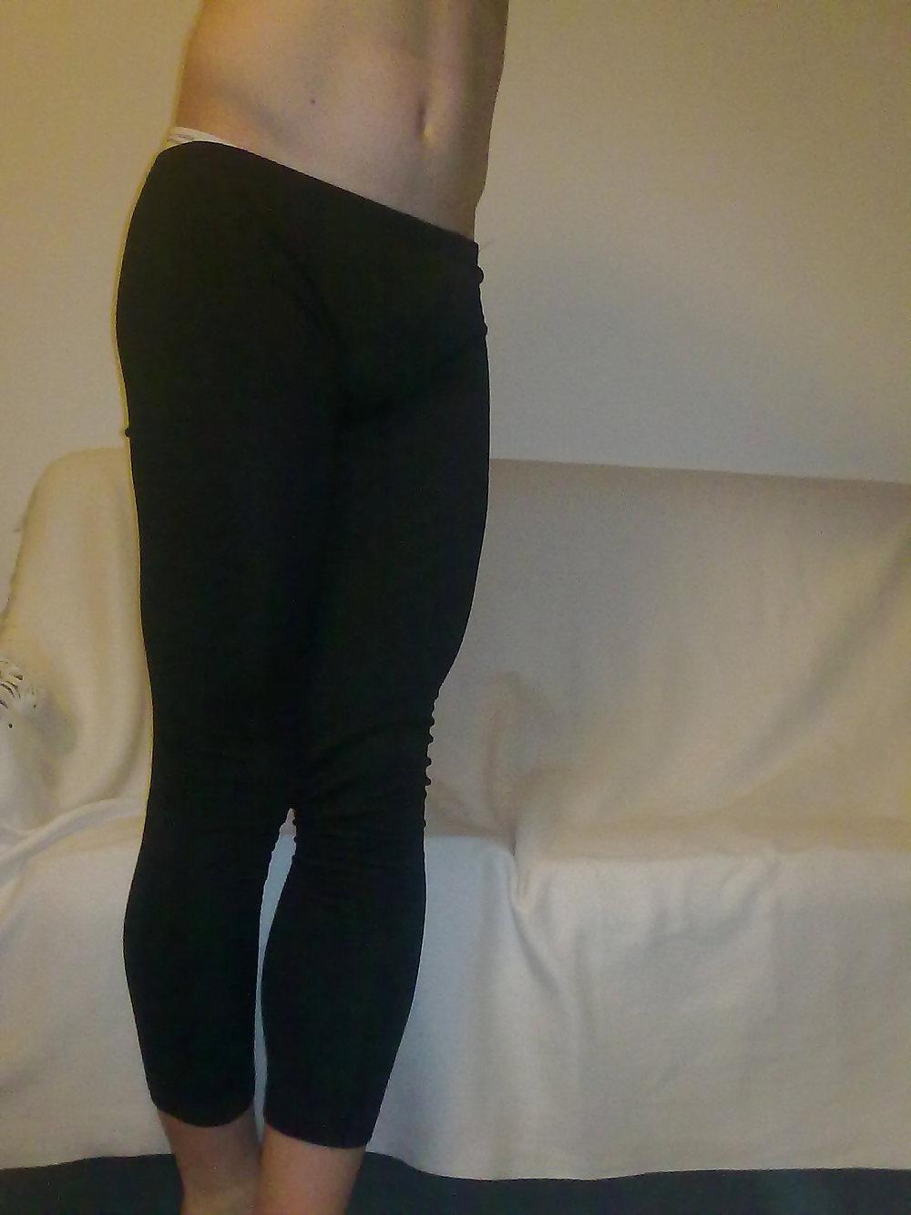 11P Leggings and white thong