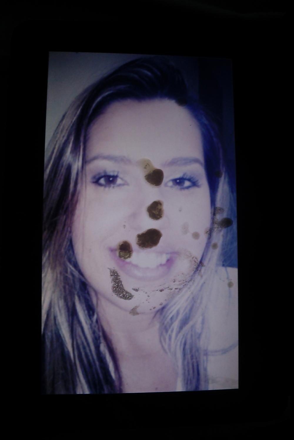 5P Cum on brazilian girl