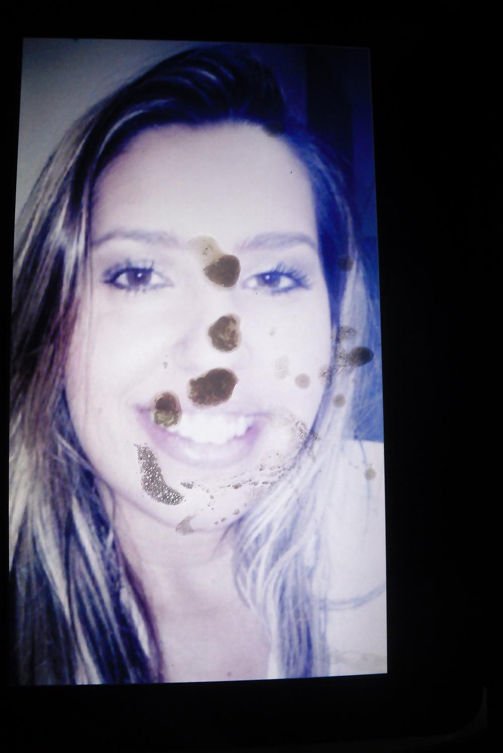 5P Cum on brazilian girl