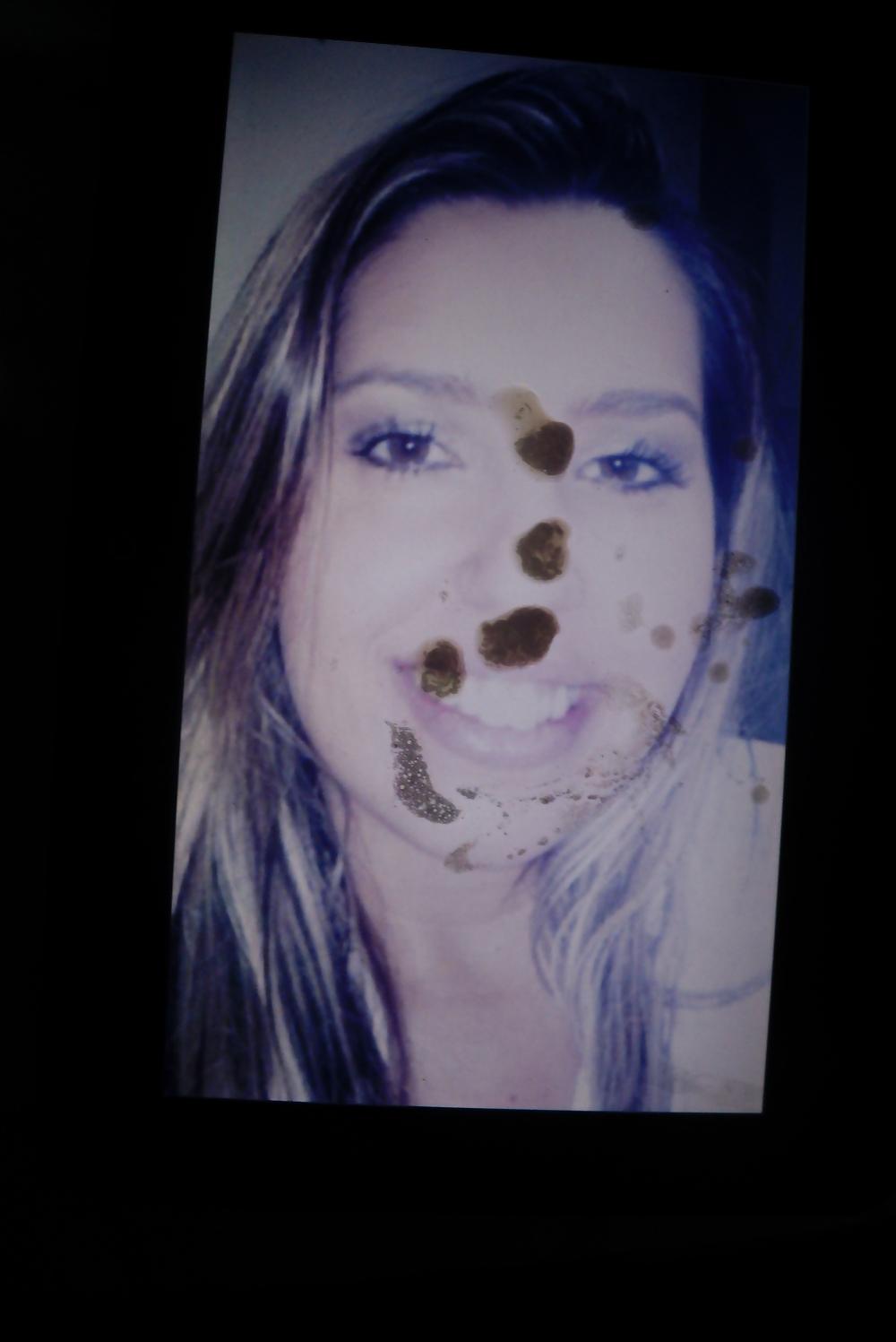 5P Cum on brazilian girl