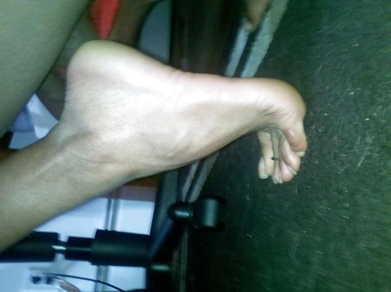 13P Red Thong and Sexy Feet 