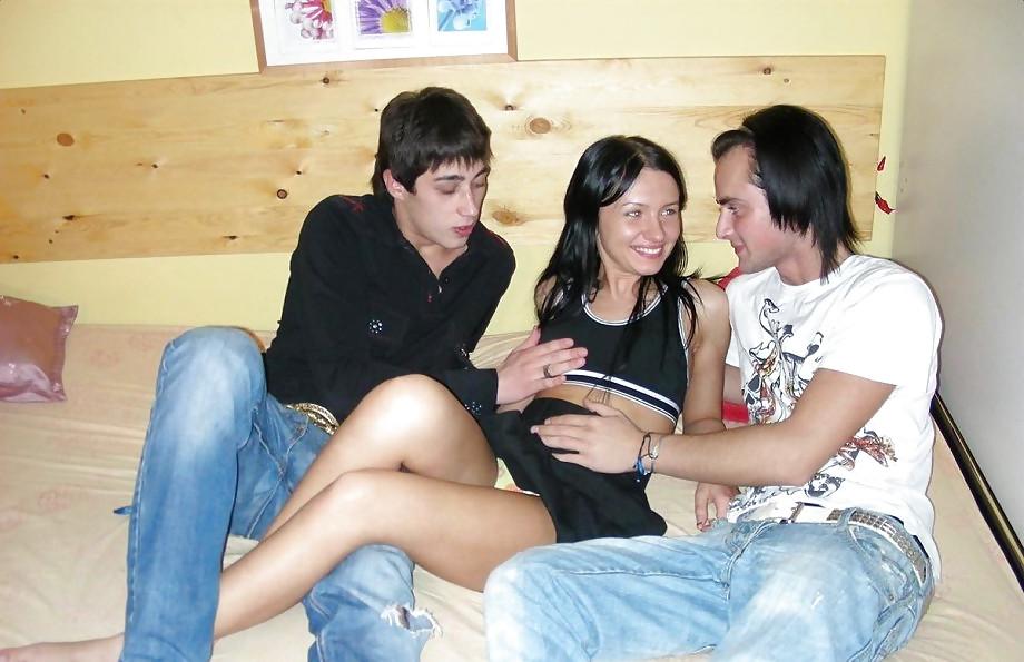 15P Hot Teeny Threesome