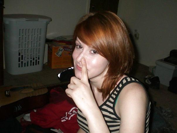 24P Sexy teen red head
