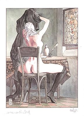 25P Erotic Comic Art 2 - MANARA (2) - Mixed Pics