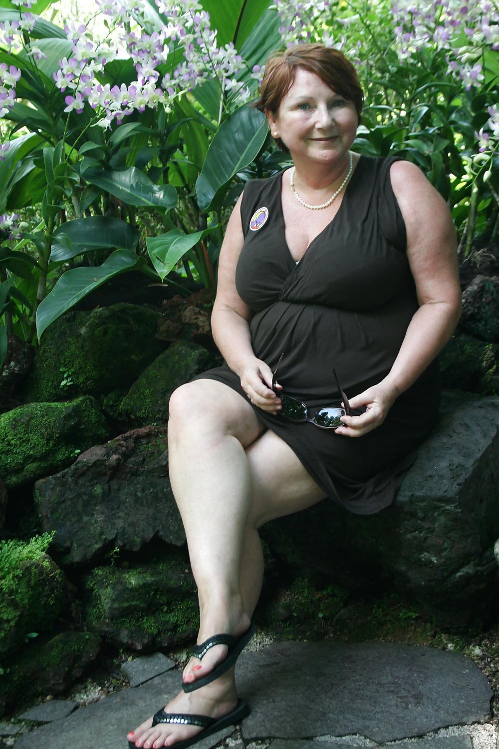 11P Curvy Mature Wife in the sunshine #1
