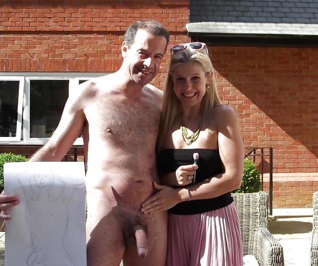 14P Woemn and cock 5 -Real private cfnm art party CFNM) 