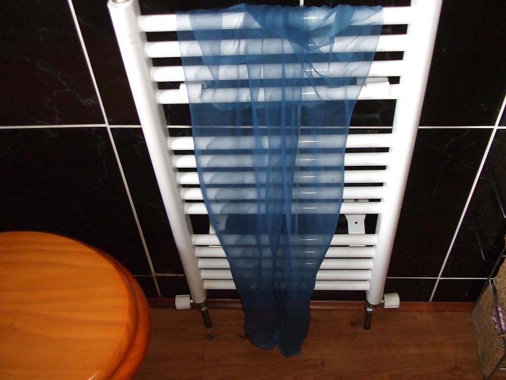 25P Showing off my pantyhose collection